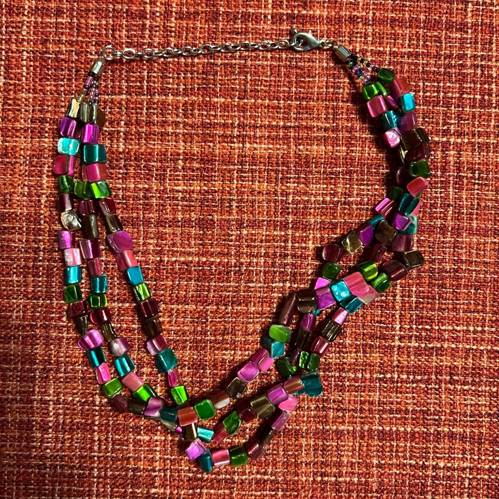 Glass Bead Necklace 20”